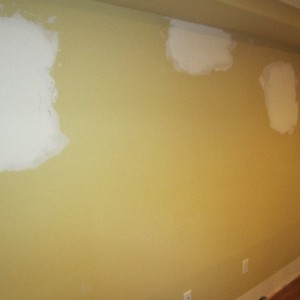 Prepped and ready to go, soon this will be a beautiful accent wall enhancing Brian's bedroom design.