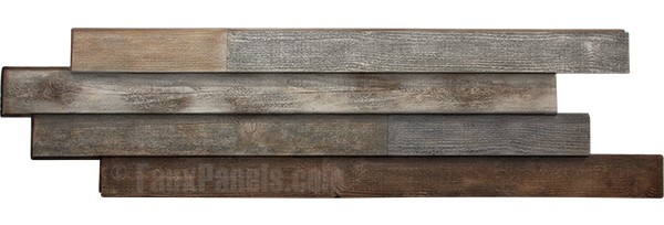 Wellington Reclaimed Barn Board Multicolor Shiplap Panel